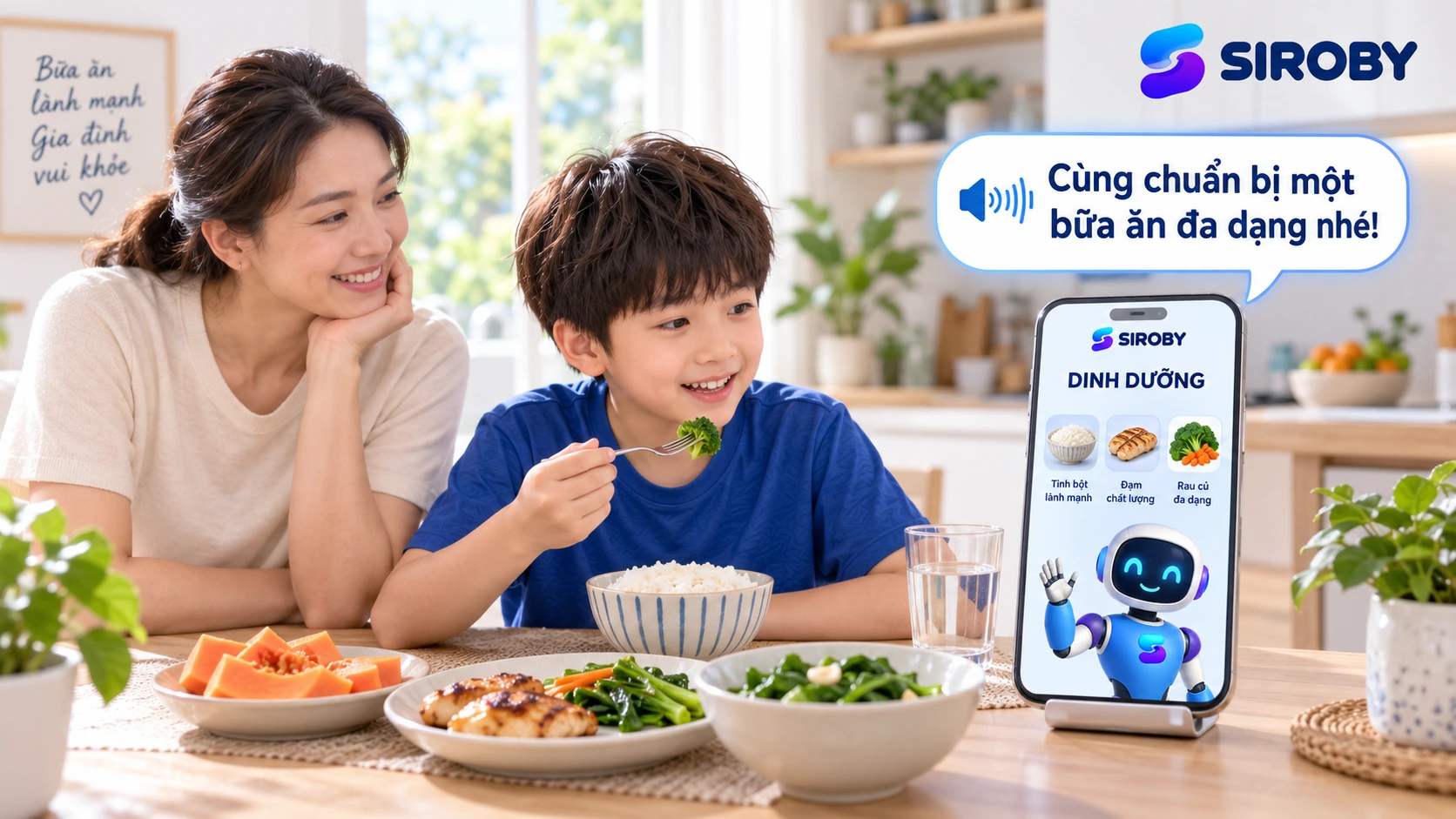 Gợi ý dinh dưỡng Siroby và một bữa ăn cân bằng